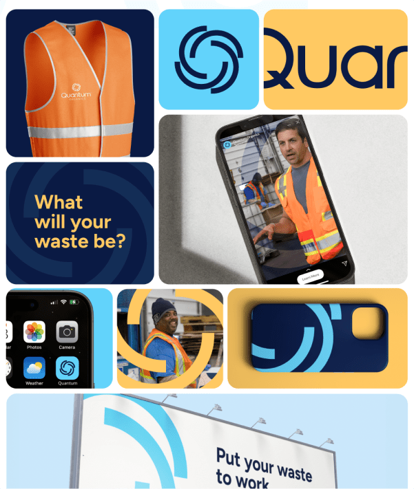 Brand assets for a waste management company